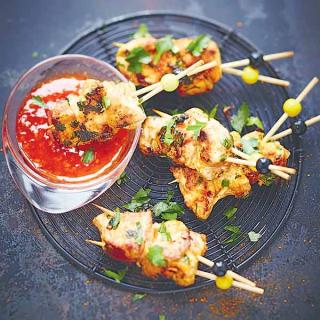 Paprika and Curry Chicken Skewers Paprika and Curry Chicken Skewers