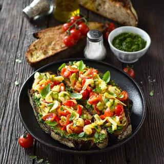 Tomato and grilled onion Bruschetta Tomato and grilled onion Bruschetta