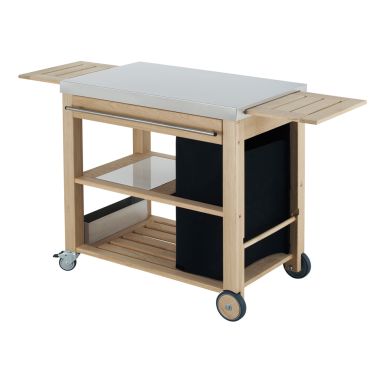MOBILOT Cart-Wood and stainless