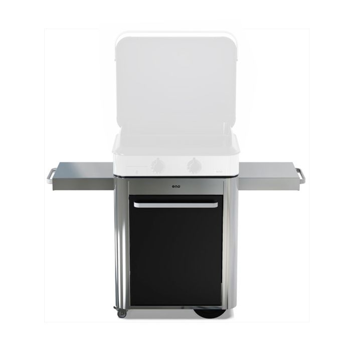 ENO - ENOSIGN 65 cart-Black and stainless - Trolley for plancha