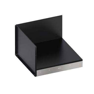 MODULO Corner tray-Black and stainless
