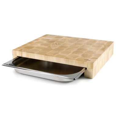 Chopping block with gastro tray