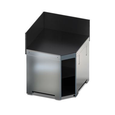 MODULO - Corner 80 Black and Stainless
