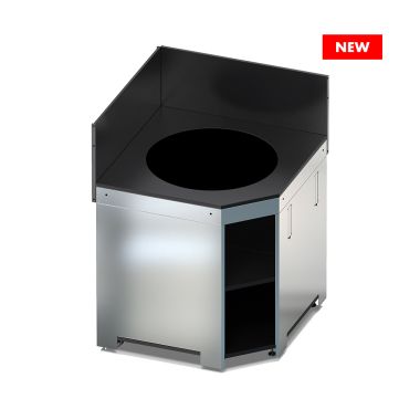 MODULO - Corner Furniture Kamado M & L Black and Stainless Steel