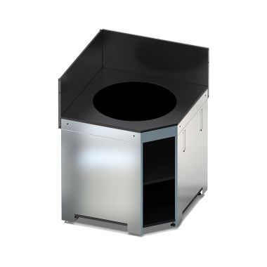 MODULO Corner for Kamado-Black and stainless