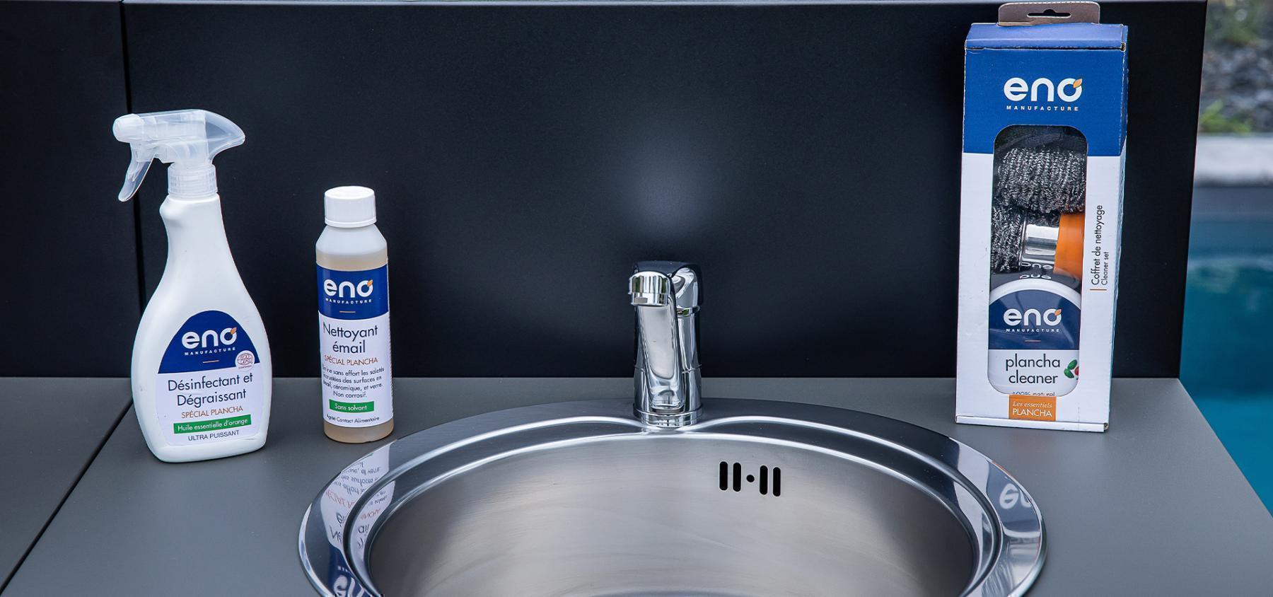 ENO CLEANING BOX Plancha cleaning essentials SS sponge, microfiber